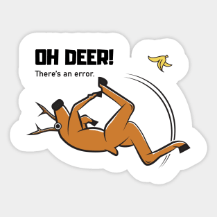 Oh deer! There's an error! Sticker